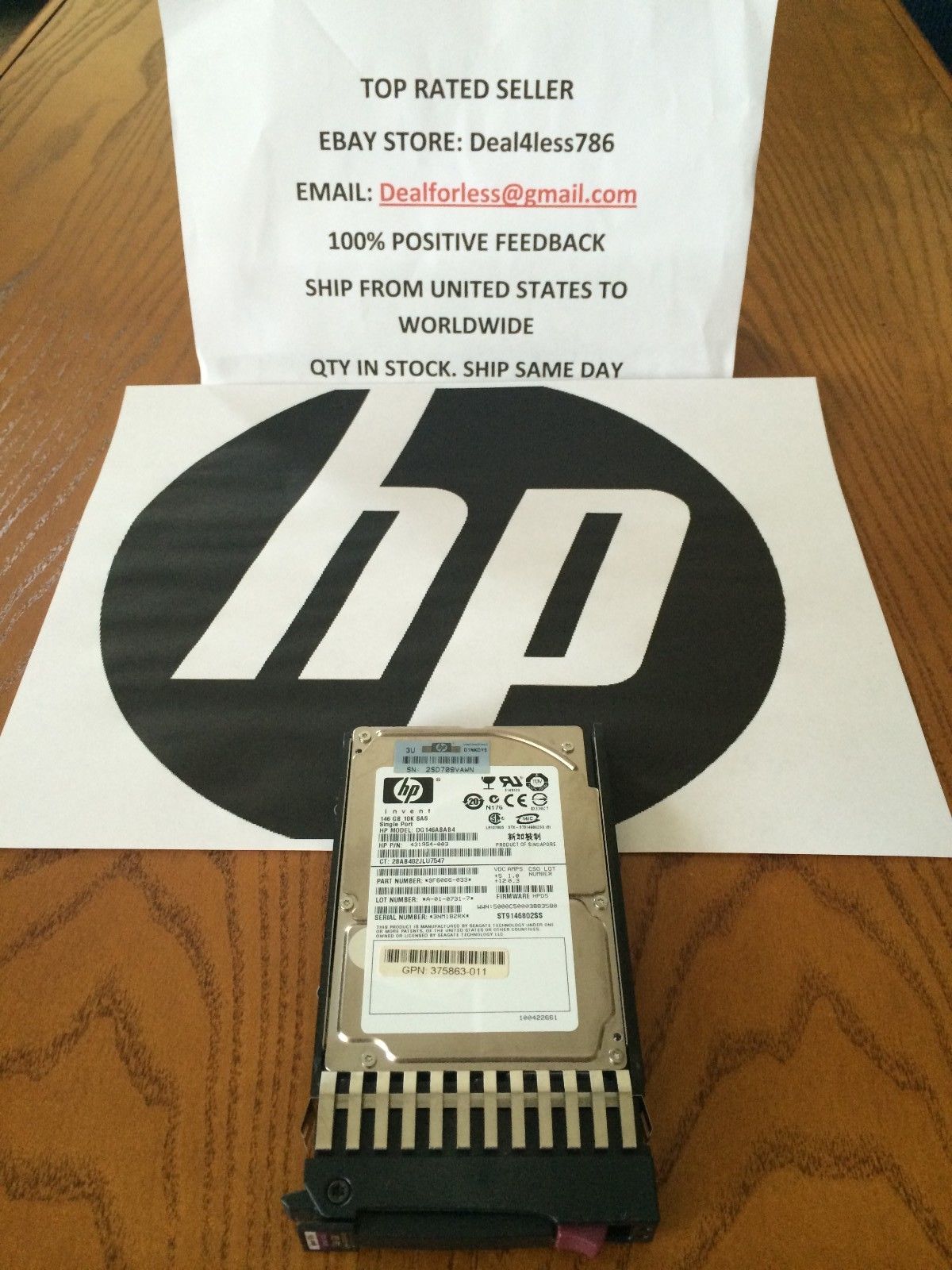 438628-002-HP 146GB 10K SAS 2.5 HOT-PLUG HD (HP 146GB 10K SAS 2.5 DRIVE. DRIVE IS NEW BULK IN STATIC BAG)